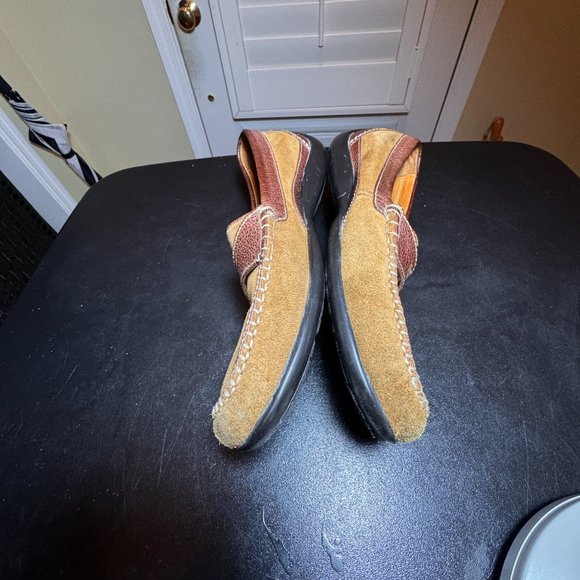 Martin Dingman size 9 suede/leather countrywear slipon driving loafers - Picture 7 of 13